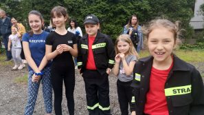 ISKIERKI z OSP Zator podczas ćwiczeń przed pokazem